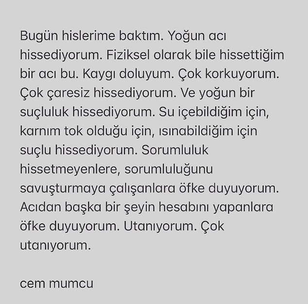 Deprem Sonrası Hayatta Kalan Kişilerin Hissettiği Suçluluk Duygusuyla İlgili Paylaşımları Yürek Burktu 4 s 3ce3cb92bc3800b1f029a9251c8ee7c5695f64cf