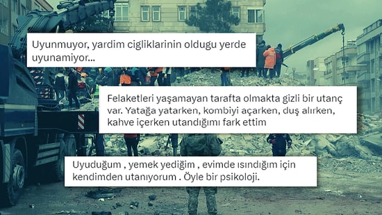 Deprem Sonrası Hayatta Kalan Kişilerin Hissettiği Suçluluk Duygusuyla İlgili Paylaşımları Yürek Burktu