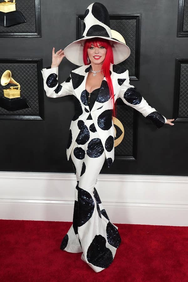 Шанайя Твен на последней церемонии "Грэмми" в 2023 году: