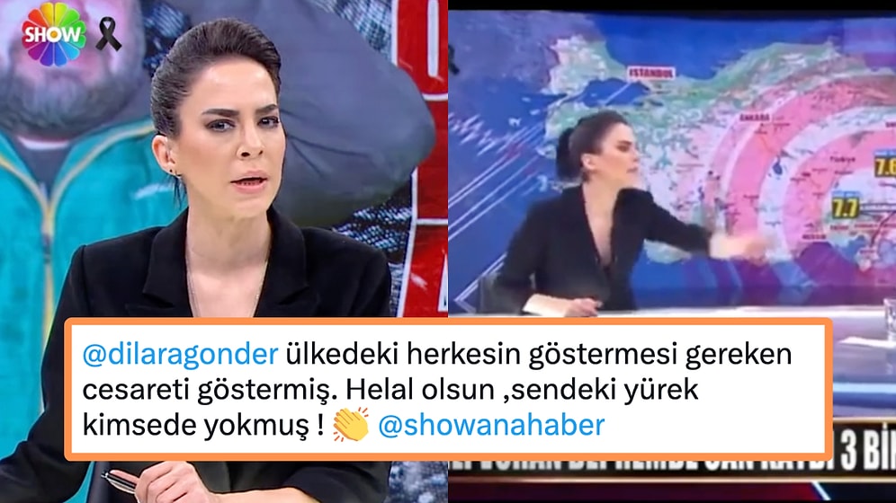 Kağıtları Fırlattı! Show Haber Sunucusu Dilara Gönder'in Canlı Yayındaki İsyanı Gündem Oldu!