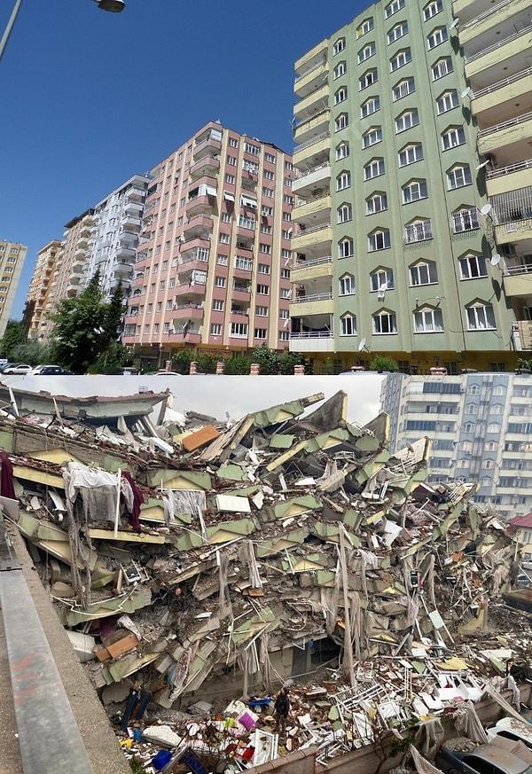 2. Depremde tamamen yıkılan 8 bloklu Ebrar Sitesi