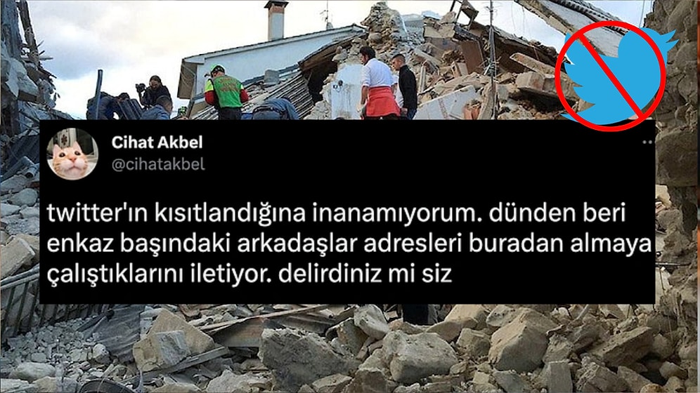 Neden? Deprem Yardımları Organize Edilirken Twitter'ın Kısıtlanmasına Tepkiler Yağıyor