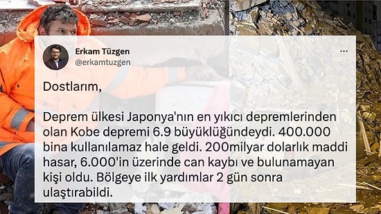 'Kobe Depreminde Bile Bölgeye İlk Yardımlar İki Gün Sonra Geldi' Diyen Adama Tepkiler Çığ Gibi Büyüyor!