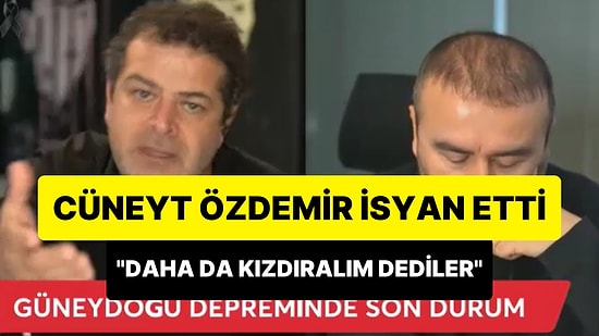 Cüneyt Özdemir Canlı Yayında İsyan Etti: İnsanları Daha Nasıl Kızdırabiliriz Diye Düşünüp Twitter'ı Kapattılar