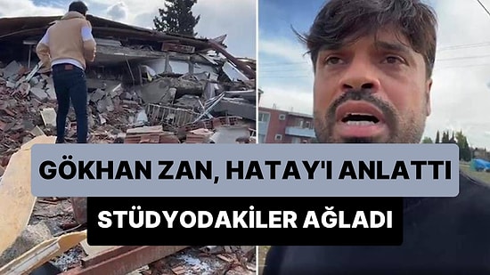 Gökhan Zan, Habertürk Yayınında Hatay'ı Anlattı: Stüdyodaki Herkes Gözyaşlarına Boğuldu