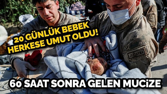 Hatay'da Enkaz Altında Kalan 20 Günlük Bebek Kurtarıldı