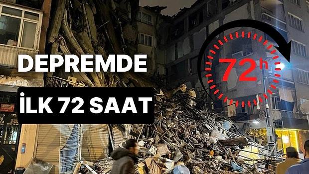 Depremin İlk 72 Saati Geride Kaldı: Afette İlk 72 Saat Neden Önemli?