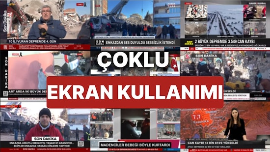 Çoklu Ekran Kullanımı: Aynı Anda Tüm Deprem Canlı Yayın Haberlerini Nasıl, Nereden İzleyebilirim?