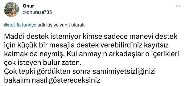 Birçok insan özellikle sessiz kalan markalara sosyal medya hesaplarından tepki gösterdi.