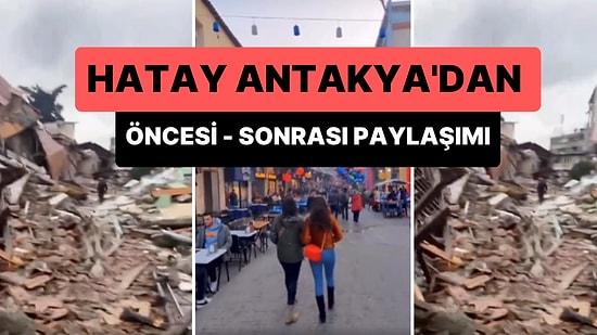 'Pazar Günümüz Böyle Geçti, Pazartesi Durum Buydu' Denilerek Paylaşılan Antakya Videosu