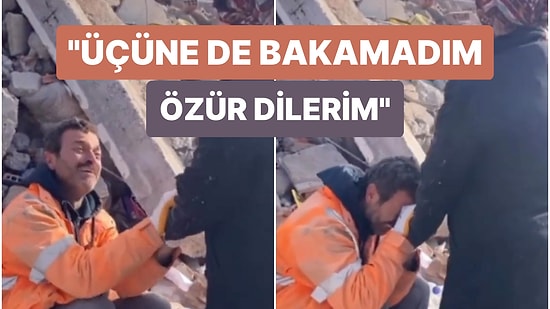 3 Çocuğunun Cenazesi Enkazdan Çıkarılan Babanın Feryadı Yürekleri Yaktı! "Özür Dilerim Üçüne de Bakamadım"