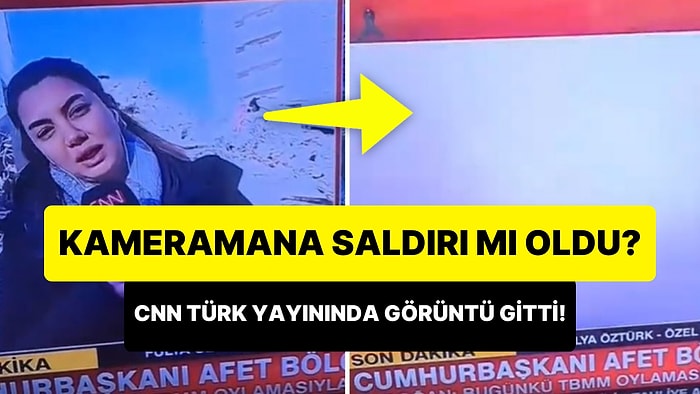 CNN Türk Kameramanına Saldırı mı Oldu? Canlı Yayında Arbede Sesleri Arasında Fulya Öztürk'ün Görüntüsü Gitti