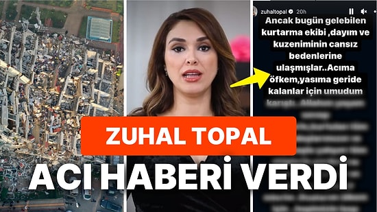 Zuhal Topal, Ekipler Tarafından Dayısı ve Kuzeninin Cansız Bedenine Ulaşıldığını Duyurdu