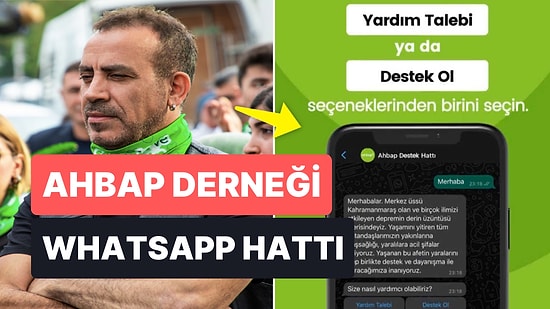 Ahbap WhatApp Destek Hattı Açıldı: Destek Olmak ve Yardım Talep Etmek İçin 'Merhaba' Yazmanız Yeterli