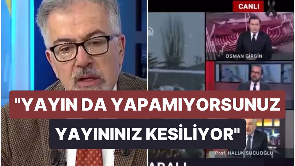 Prof. Dr. Haluk Sucuoğlu Canlı Yayında 'Gelen Görüntülerle Verilen Bilgilerin' Aynı Olmadığını Söyledi