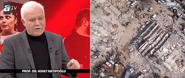 Nihat Hatipoğlu ATV canlı yayınında depremle ilgili konuştu.