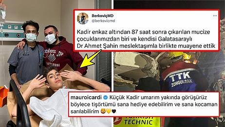 Enkazdan Tam 87 Saat Sonra Sağ Kurtarılmıştı! Galatasaraylı Kadir'in İmzalı Forma İsteğine Icardi'den Cevap