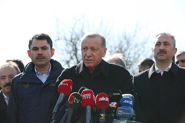 177. Cumhurbaşkanı Recep Tayyip Erdoğan, Gaziantep'te yaptığı incelemelerin ardından açıklamalarda bulundu.