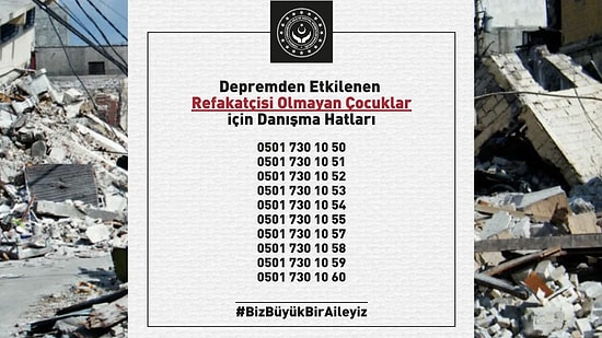 Depremzede Çocukların Aileleri Nasıl Bulunur? Deprem Bölgesindeki Çocukların Ailesine Ulaşma Hattı