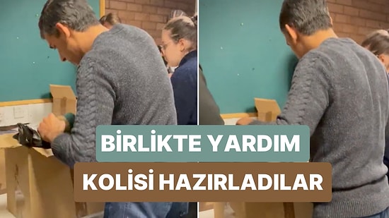 İngiltere Başbakanı Rishi Sunak Türkiye'ye Gönderilecek Yardım Kolilerinin Paketlenmesine Yardım Etti