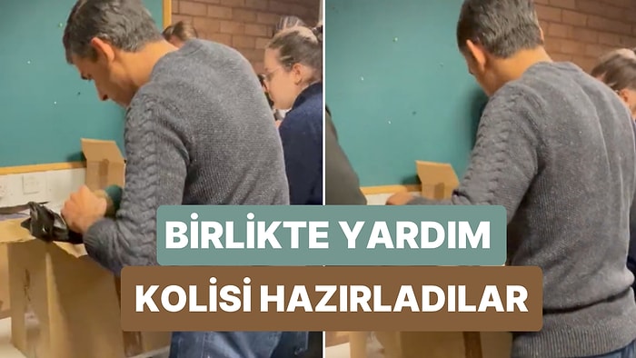 İngiltere Başbakanı Rishi Sunak Türkiye'ye Gönderilecek Yardım Kolilerinin Paketlenmesine Yardım Etti