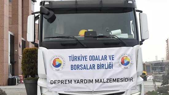 TOBB'dan Deprem Bölgesine Üç Günlük Yardım Bilançosu:  392 TIR ve  1946 İş Makinesi