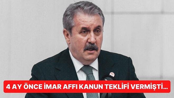 Yalnızca 4 Ay Önce İmar Affı Kanun Teklifi Veren BBP Genel Başkanı Mustafa Destici Meclis Konuşmasında Ağladı!