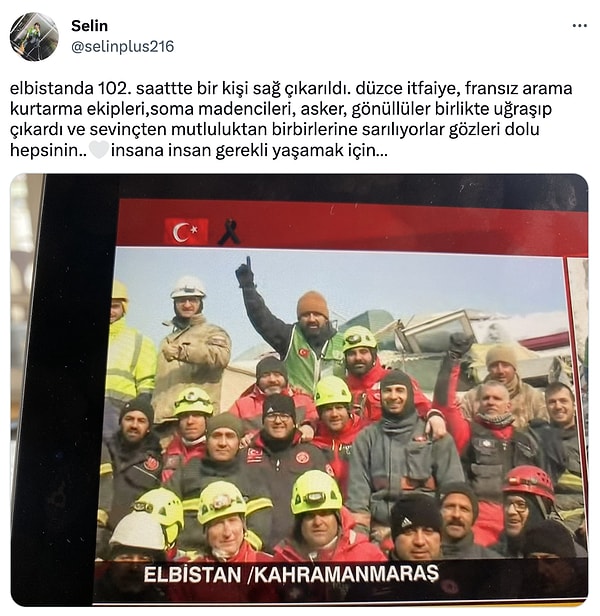 Yaşanan korkunç depremlerin ardından ekiplerin birlik içindeki o görüntüleri içimizi bir nebze de olsa ısıttı.