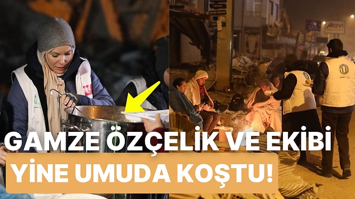 Umuda Koşanlar Derneği Kurucusu Eski Oyuncu Gamze Özçelik ve Ekibi Depremzedeler İçin Kolları Sıvadı!