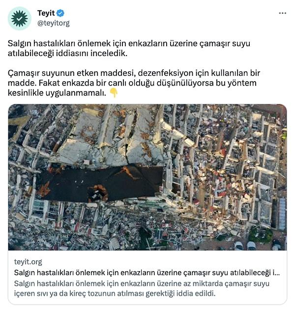 Sosyal medya hesabından paylaşımda bulunan Ercan'ın bu iddiasını Teyit.org inceledi ve yöntemi uygularken dikkat edilmesi gerekenleri AKUT yetkilisi anlattı.