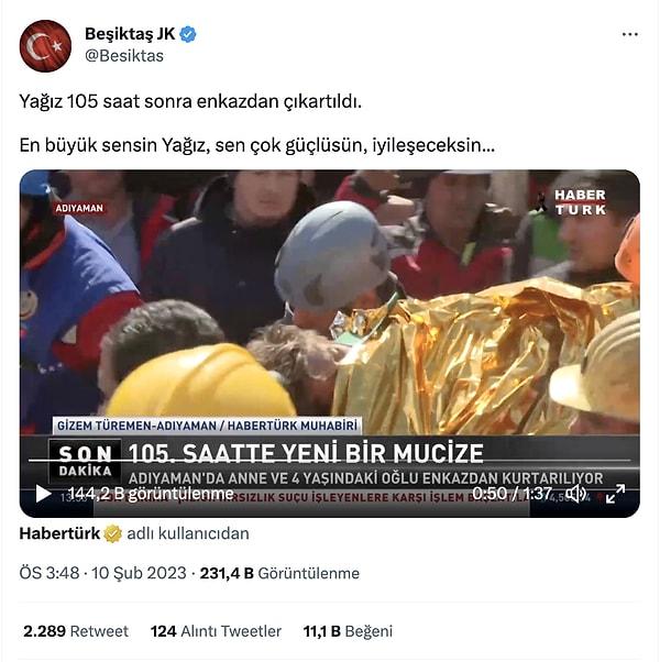 Beşiktaş'ın Yağız'a cevabı ❤️😢