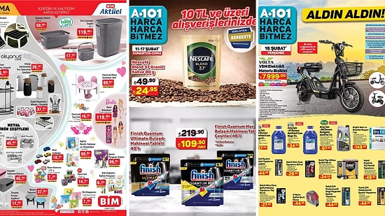İndirim Günleri Başlıyor! 11 - 19 Şubat Haftasında A101, BİM ve ŞOK Aktüel Ürünler Listesinde Ne Var?