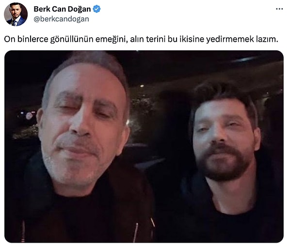 O isimlerden biri de AKP Yönetim Kurulu Üyesi Berk Can Doğan'dı. Kendisi yaptığı bu paylaşımla tepkileri üzerine çekti.