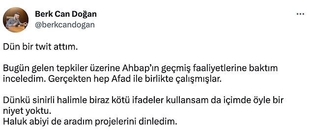 Haluk Levent'i Deprem Bağışları Nedeniyle Hedef Gösteren AKP'li Yönetici Geri Vites Attı! 9 s 14632c74cf4a2b2a23ce8b0ceffec6d62b35d9ca