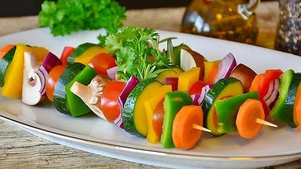 7. Healthy and delicious vegetable skewers