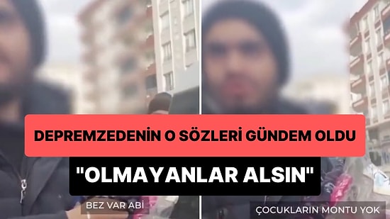 İhtiyacı Kadar Yardım Adam Depremzedenin 'Çocukların Montu Yok, Eksiğimiz Yok, Olmayanlar Alsın' Dediği Anlar