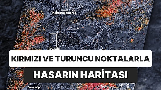 NASA'dan Depremin Hasar Haritası