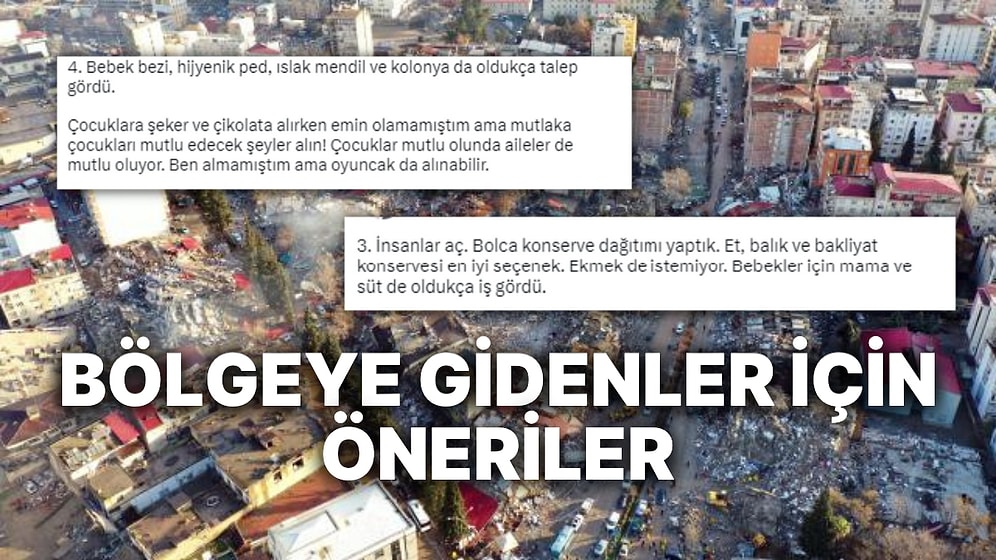 Deprem Bölgesine İlk Günlerde Yardıma Giden İletişim Uzmanından Tavsiyeler: Çocuklara Oyuncak Götürün!