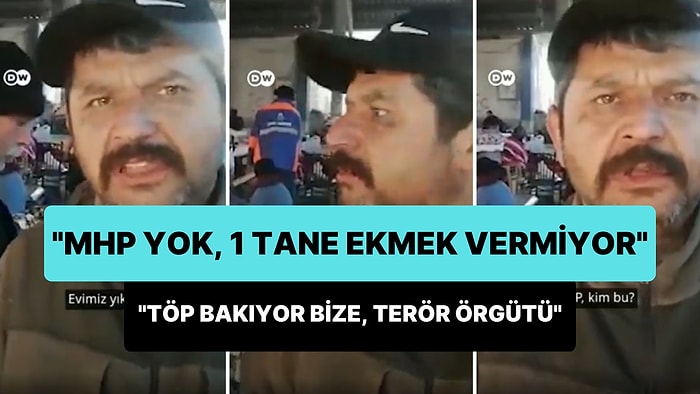 MHP'li Olduğunu Söyleyen Depremzede: 'MHP Falan Yok, Terör Örgütü Diye Bildiğimiz TÖP Bakıyor Bize'