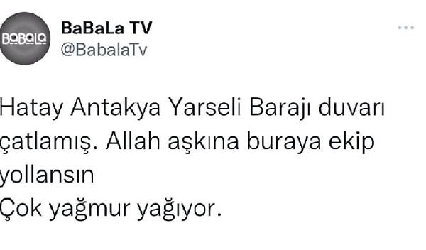 Oğuzhan Uğur'un ekibinin yönettiği BaBaLa TV'nin Twitter hesabı da bu gelişmeyle ilgili tweet atmıştı.