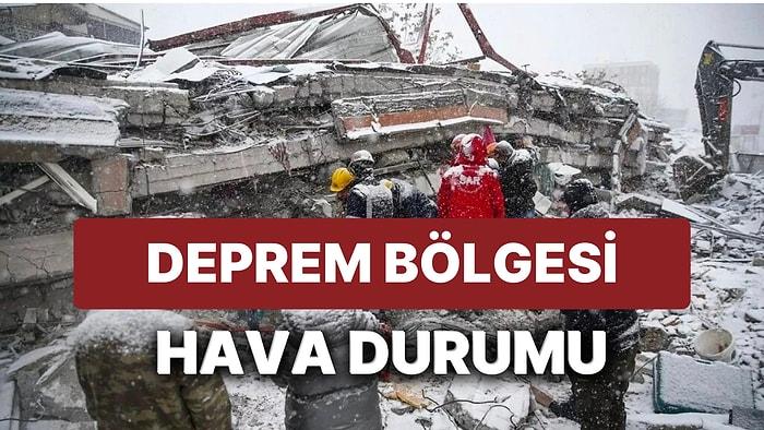 Deprem Bölgesinde Hava Nasıl? 12 Şubat Pazar Deprem Kahramanmaraş, Hatay, Gaziantep, Malatya Hava Durumu
