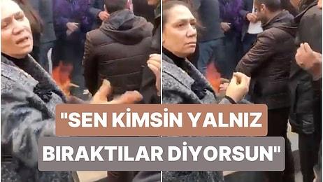 Yuhalanmıştı! Deprem Bölgesini Ziyaret Eden AKP Milletvekili Oya Eronat Depremzedenin Üzerine Yürümüş