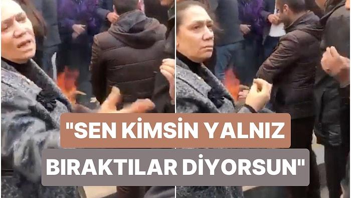 Yuhalanmıştı! Deprem Bölgesini Ziyaret Eden AKP Milletvekili Oya Eronat Depremzedenin Üzerine Yürümüş