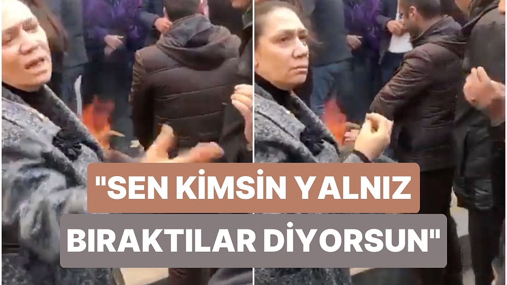 Yuhalanmıştı! Deprem Bölgesini Ziyaret Eden AKP Milletvekili Oya Eronat Depremzedenin Üzerine Yürümüş