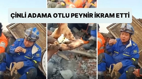 Türkiye'ye Yardım İçin Gelen Çinli Arama Kurtarma Ekibine Otlu Peynir İkram Eden Vanlı Vatandaş