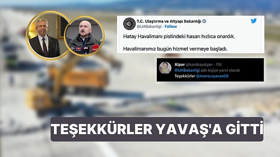 Bakanlık 'Onardık' Dedi, Vatandaş Mansur Yavaş'a Teşekkür Etti