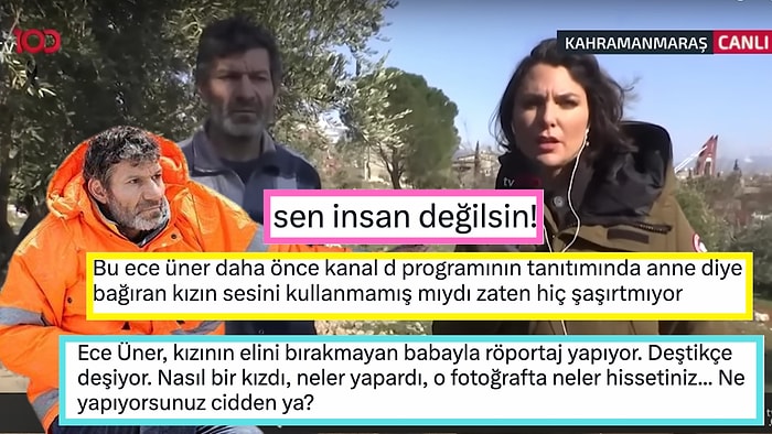 Ece Üner'in Enkaz Altında Vefat Eden Kızının Elini Bırakmayan Baba ile Yaptığı Röportaj Tepkilerin Odağında!