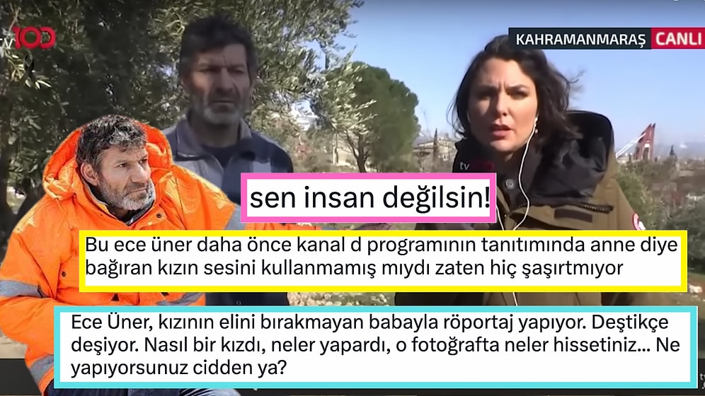 Ece Üner'in Enkaz Altında Vefat Eden Kızının Elini Bırakmayan Baba ile Yaptığı Röportaj Tepkilerin Odağında!