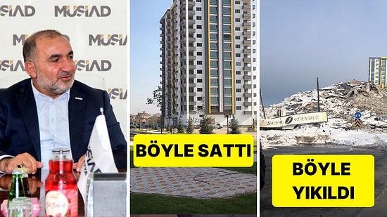MÜSİAD Malatya Başkanı Muharrem Poyraz Yaptığı Lüks Bina Depremde Kum Gibi Olunca Kayıplara Karıştı