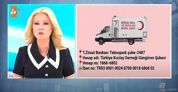 Türkiye'nin en sevilen gündüz kuşağı programlarından Müge Anlı ile Tatlı Sert, son olarak geçtiğimiz hafta deprem bağışı toplamak için açtığı yayınla ekrana gelmişti.